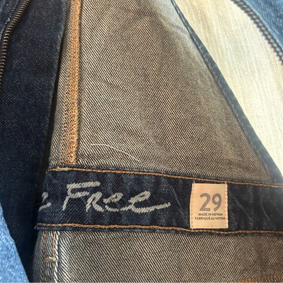 Free People Sunkissed Denim Short Overalls‎ Zip Front Jean Shortalls NEW Size 29 - Picture 4 of 7